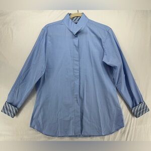 Essex Classics Performance Collection Women's Show Shirt Equestrian‎ Blue 42